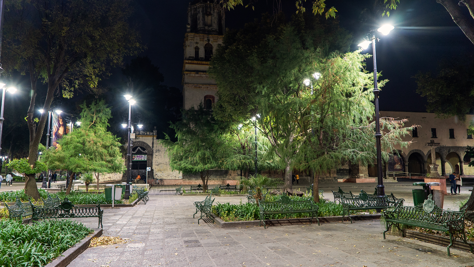 Parque con iluminación de Espacios Recreativos Coyoacán