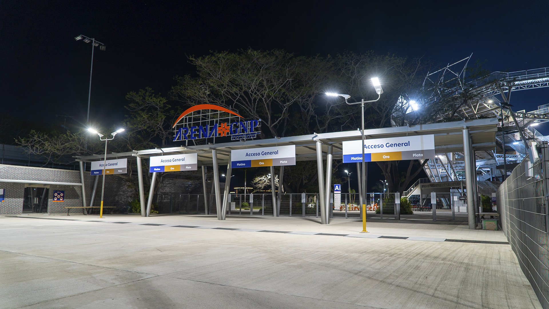 Arena GNP alumbrado sustentable