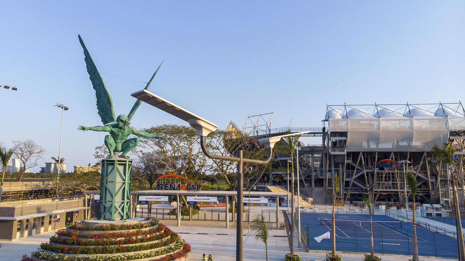 Arena GNP alumbrado sustentable