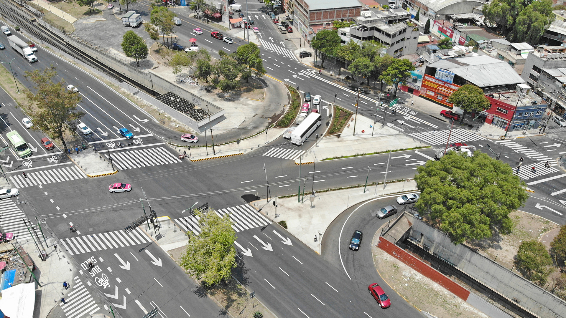 Vista panorámica de cruceros seguros para brindar seguridad y accesibilidad para todos en CDMX