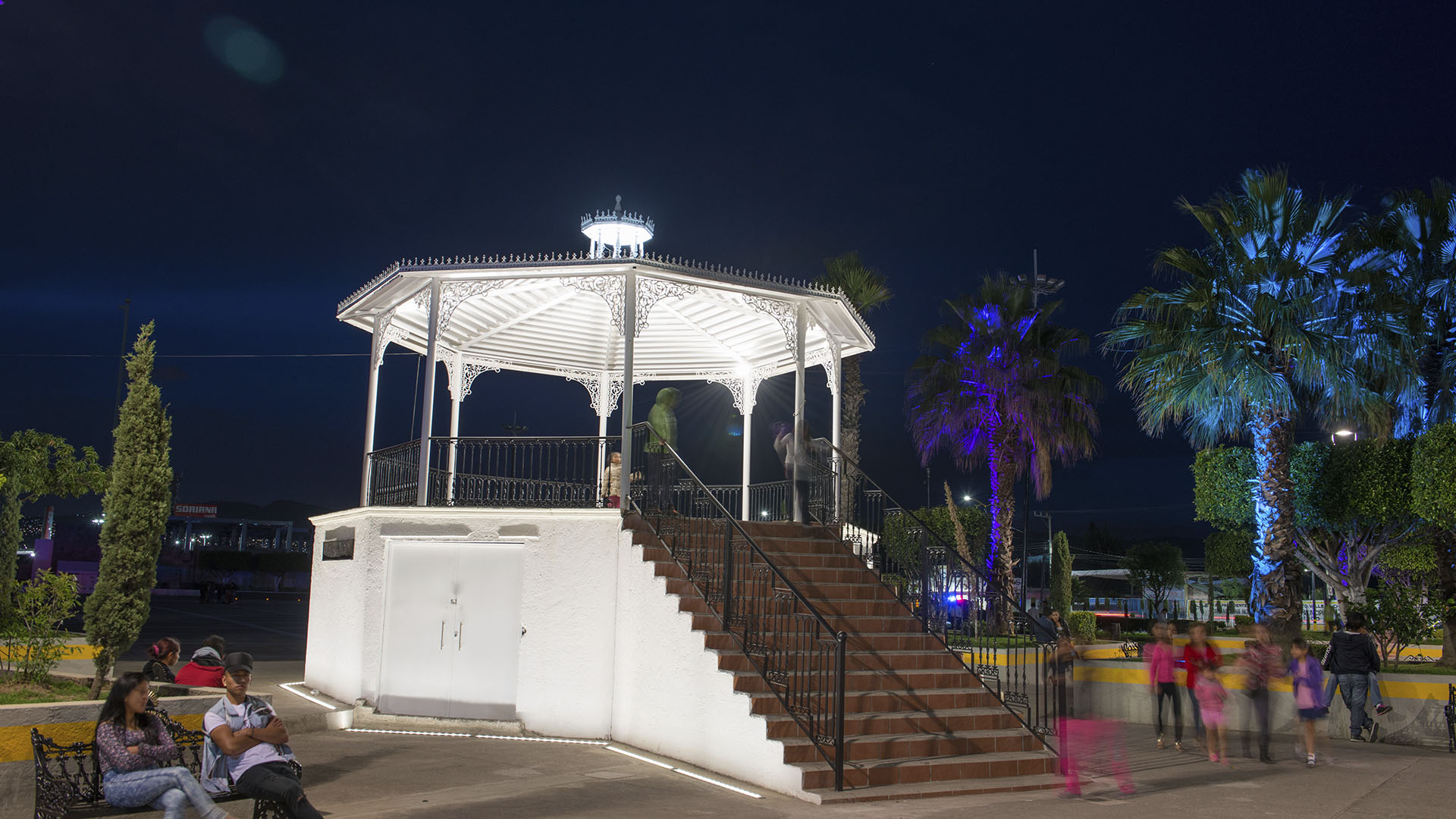 Iluminación ambiental Valle de Chalco