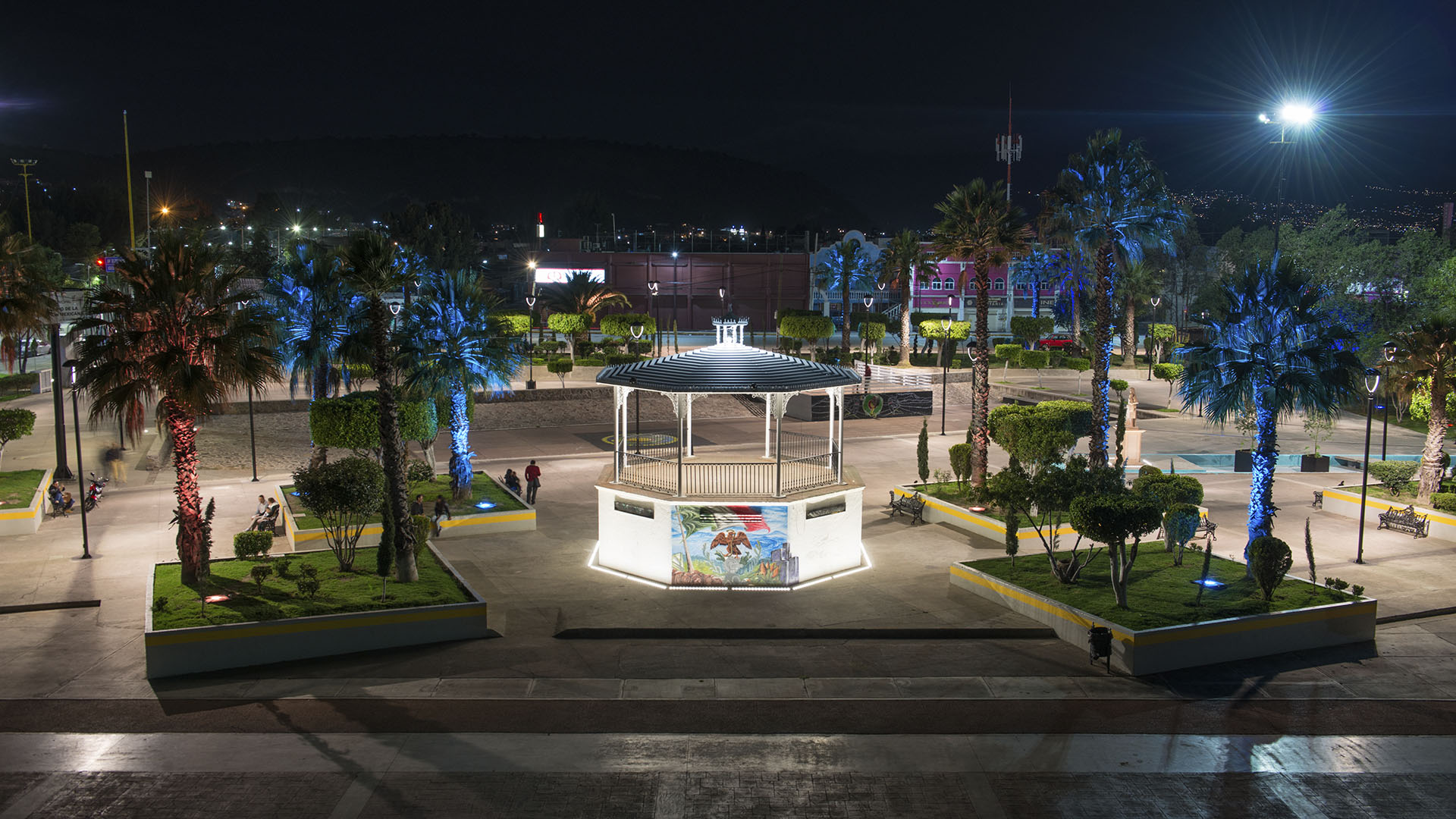 Iluminación ambiental Valle de Chalco