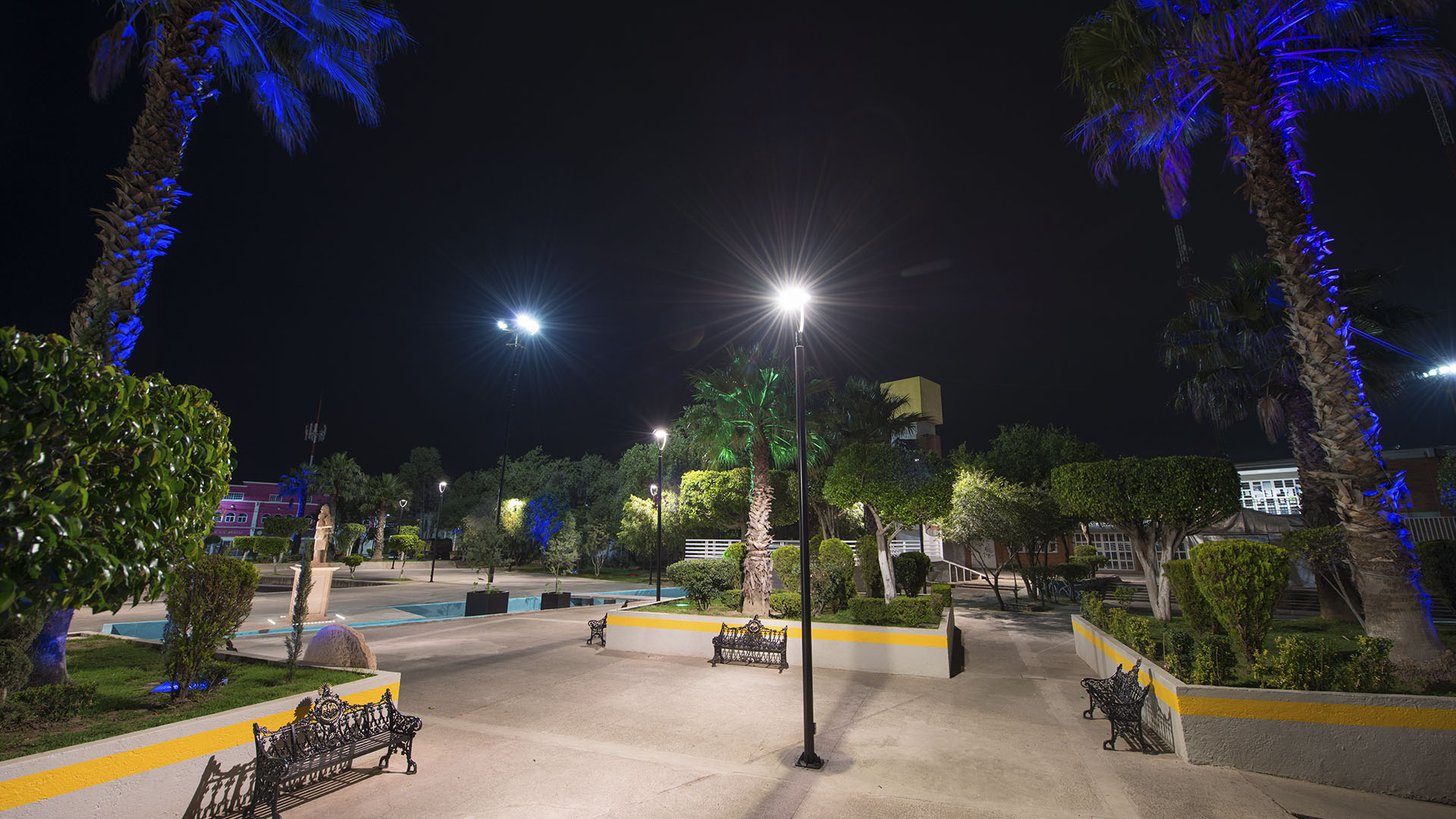 Iluminación ambiental Valle de Chalco