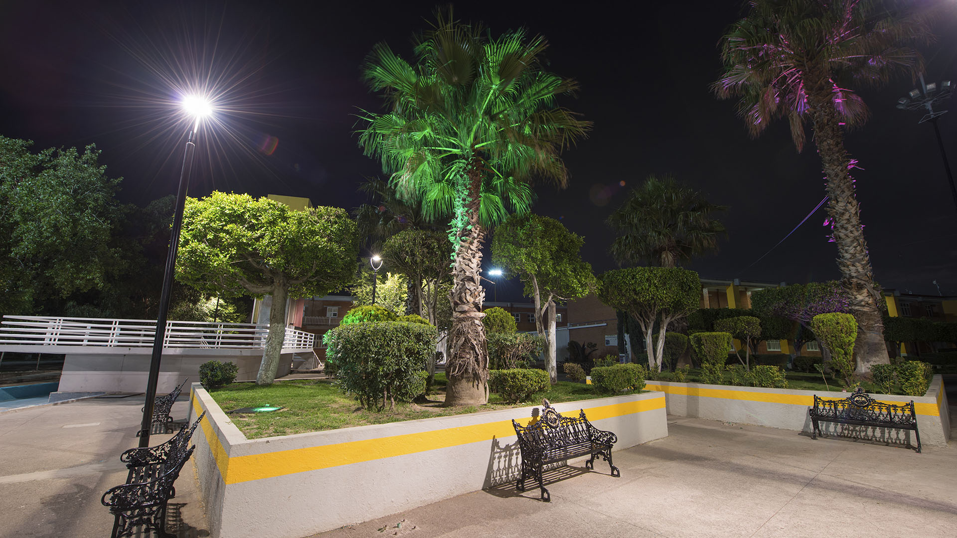 Iluminación ambiental Valle de Chalco