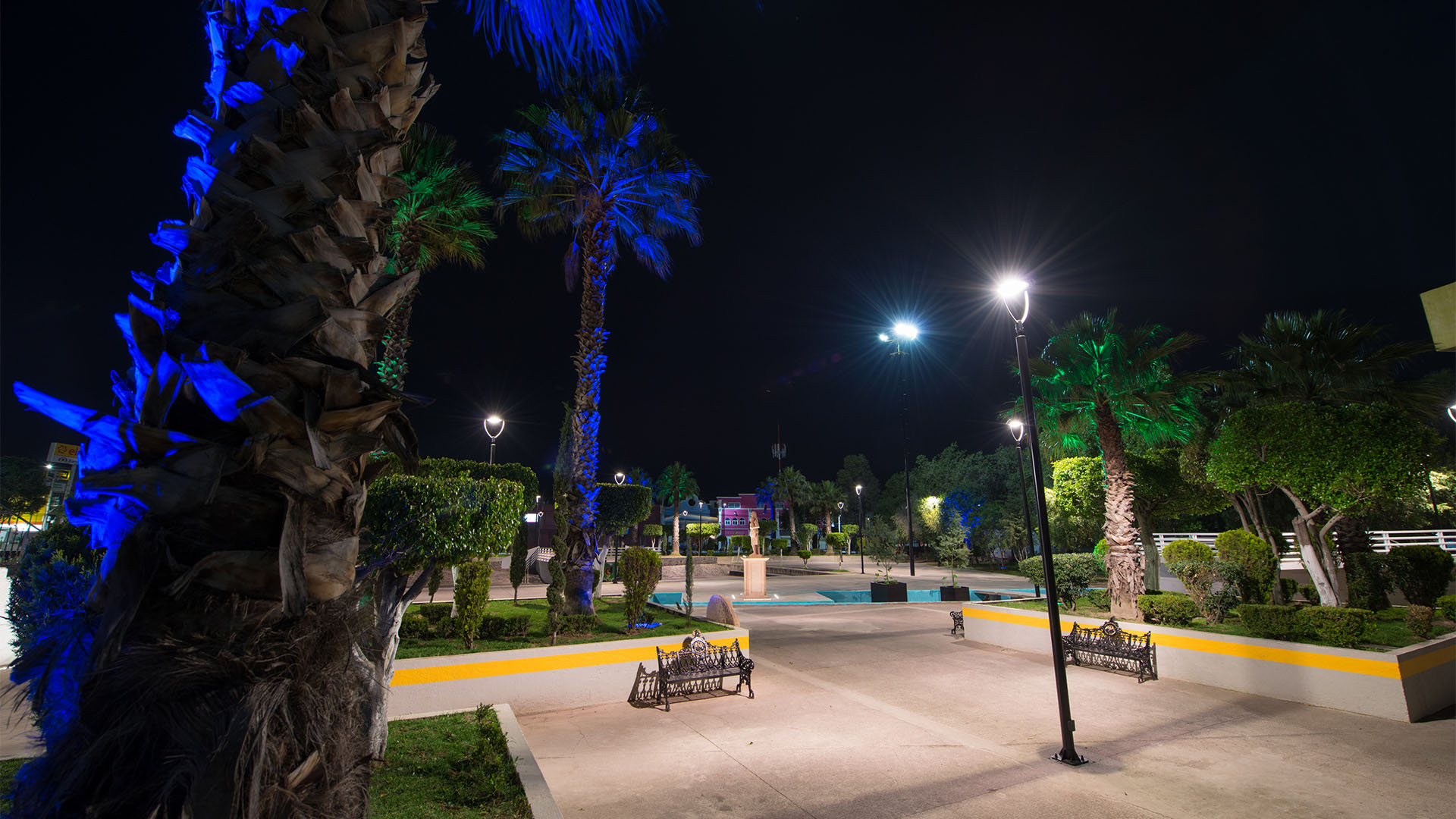 Iluminación ambiental Valle de Chalco
