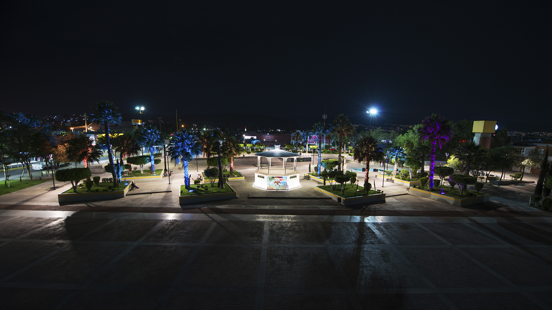 Iluminación ambiental Valle de Chalco