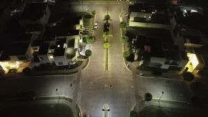 Alumbrado público de espacios residenciales, seguros e iluminados en Puebla