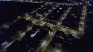 Alumbrado público de espacios residenciales, seguros e iluminados en San pedro Cholula Puebla