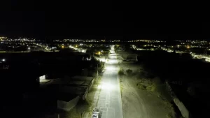 Calle iluminada y segura en Zacatecas