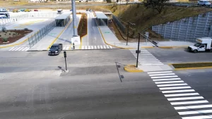 Terminal FINSA de la Línea 4 BRT Puebla, antes no había nada y se construyó una modera estación